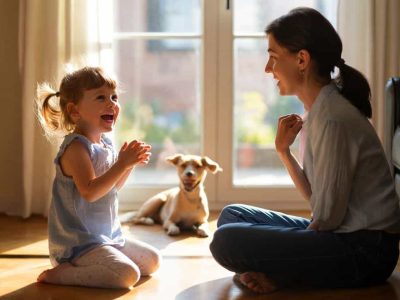 Als meine Tochter sich für ihr Lachen entschuldigte – und ich begriff, wann Kinder anfangen, sich klein zu machen