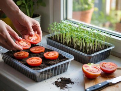 Der geniale Tomaten-Trick: Wie eine Supermarkt-Tomate Ihre Pflanzschalen zum Blühen bringt