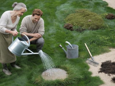 Der vergessene Oma-Trick gegen Moos im Rasen im Frühling