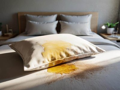 Gelbe Flecken auf dem Kopfkissen: Ein Warnsignal, das viele ignorieren