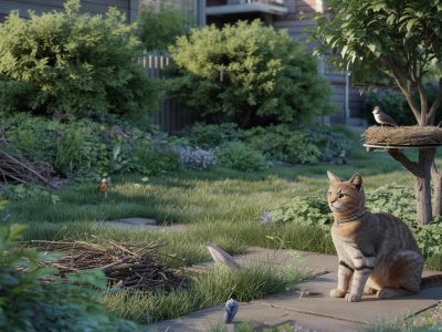 Geniale Garten-Tricks: So stoppen Sie die Jagd Ihres Katers auf Vögel