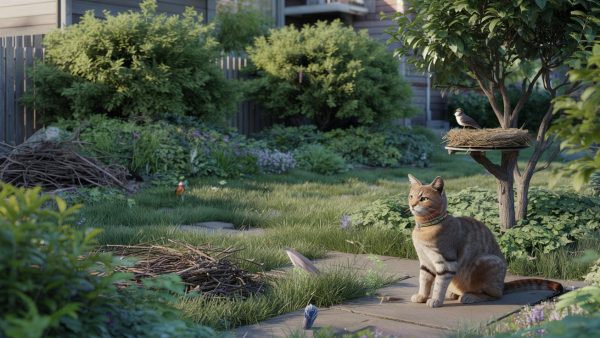 Geniale Garten-Tricks: So stoppen Sie die Jagd Ihres Katers auf Vögel