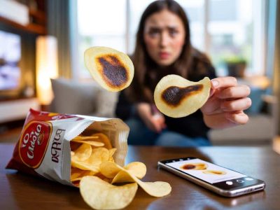 Geschockt beim Chips-Snack: Kundin findet schwarze Stellen – was sagt San Carlo dazu?