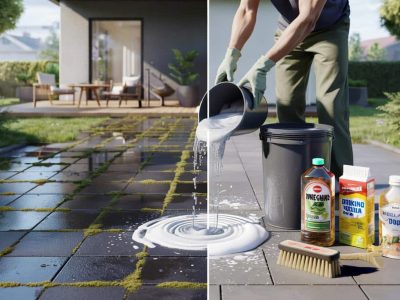 Keine rutschige Terrasse mehr: Wie Küchenzutaten Moos dauerhaft entfernen