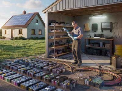 Mann versorgt sein Haus seit Jahren mit alten Laptop-Akkus