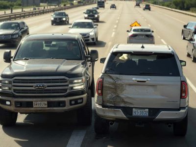 Texaner rettet eigenen Pick-up, um führerlosen SUV auf Highway zu stoppen
