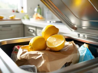 Wie eine Zitronenschale im Mülleimer unangenehme Gerüche reduzieren kann